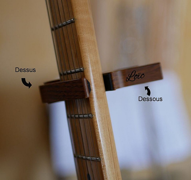 Graverat gitarrlock i aluminium f&ouml;r personlig anpassning