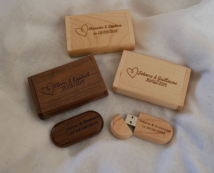 Valn&ouml;tstr&auml; 64GB USB-minne och l&aring;da, anpassningsbar