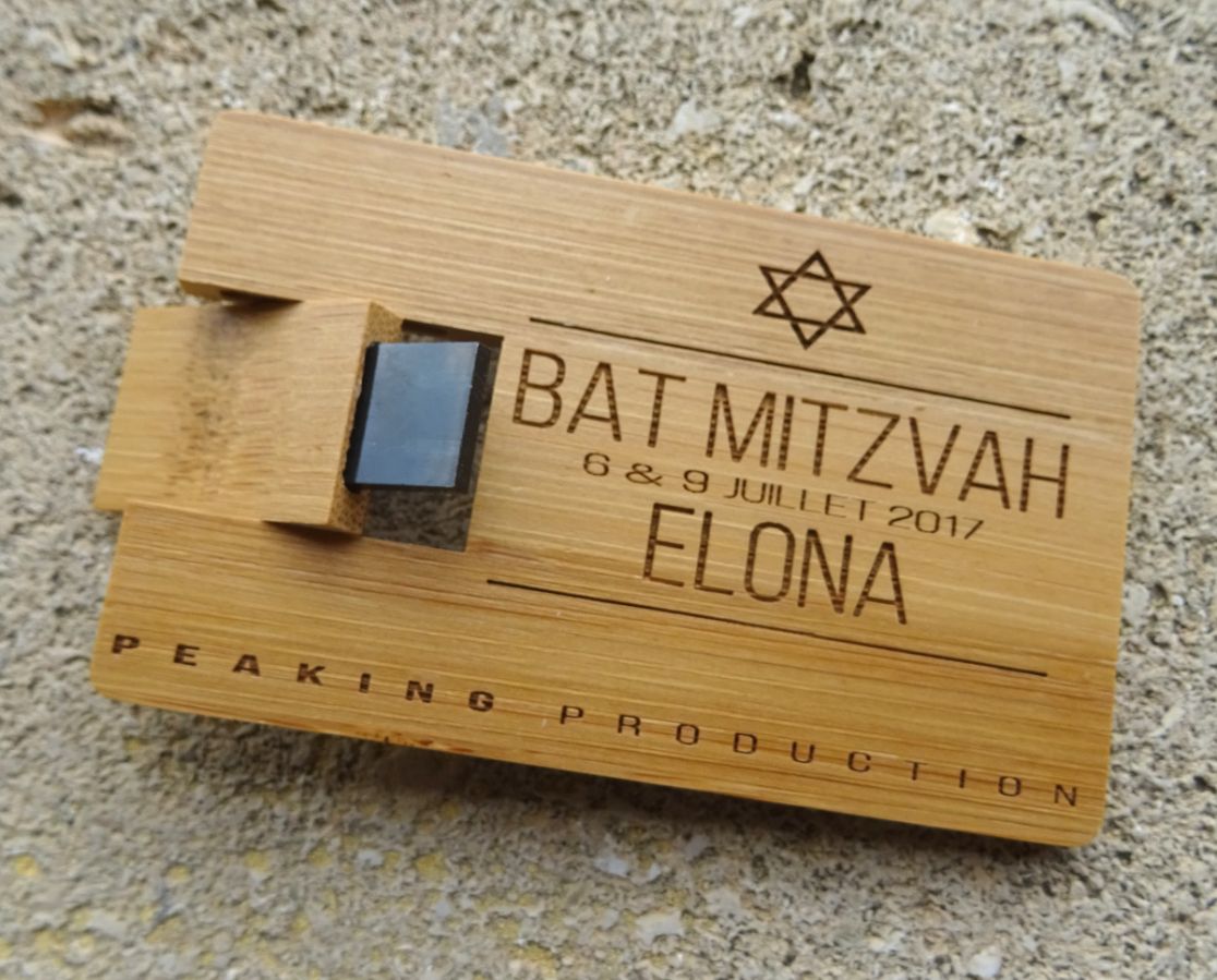32 GB USB-nyckel Karboniserat bambuträkort som kan personifieras med gravyr