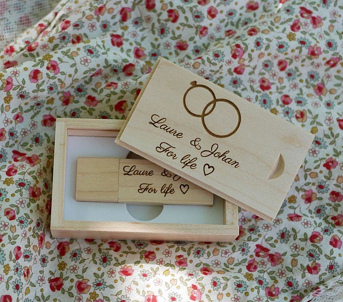 32GB Usb-stick i en l&ouml;nnl&aring;da som du kan anpassa