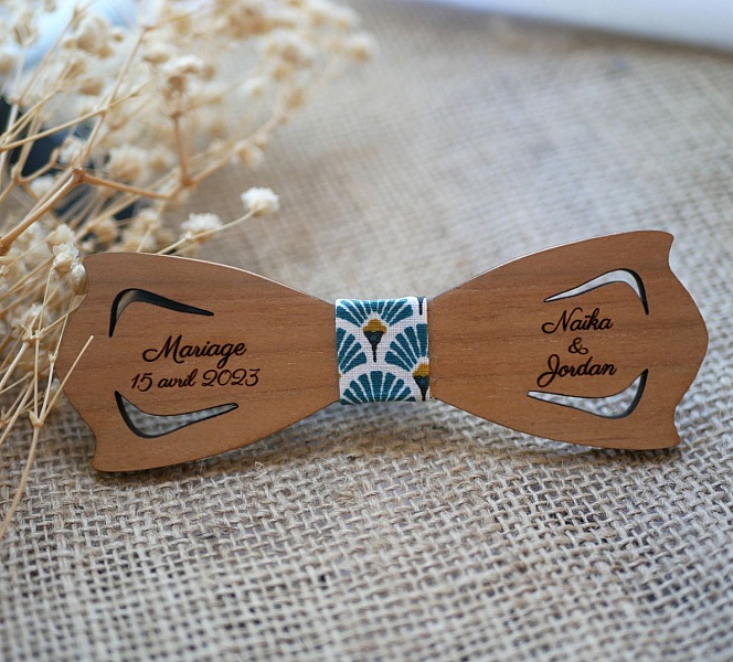 Tr&auml; trompe l'oeil band fluga f&ouml;r personlig anpassning