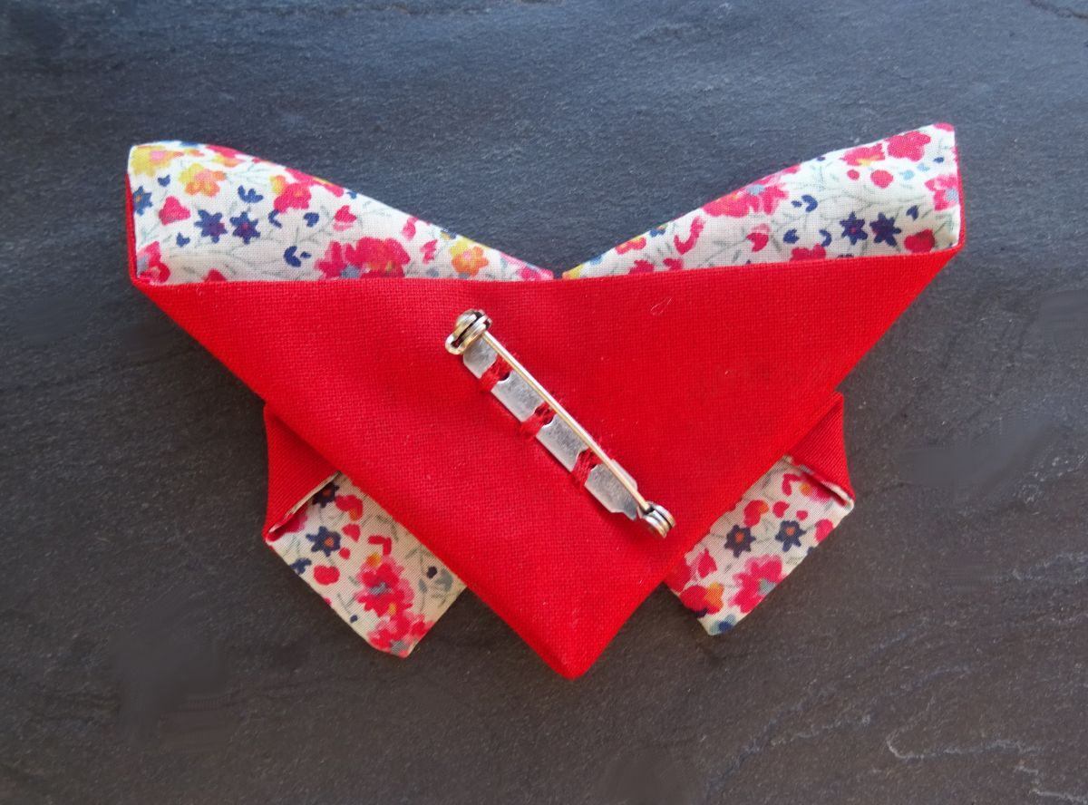 Träbåge set Pouch Fjäril brosch Liberty