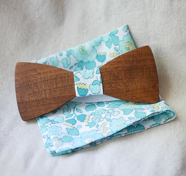 Liberty Betsy Mintgr&ouml;n Tr&auml; Bow Tie Pouch