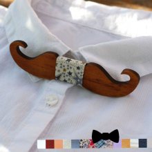 Träbågsbåge för barn Moustaches för personlig anpassning